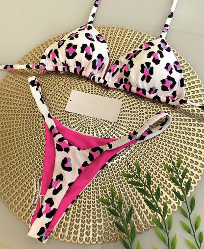 Bikini Special Fabric Printed Swimsuit Beach Sexy Women Swimsuit