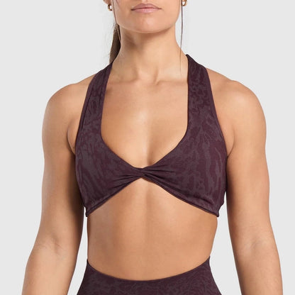 Twist Beauty Back Exercise Underwear Women Yoga Clothes Running Workout Bra Quick Drying Yoga Vest