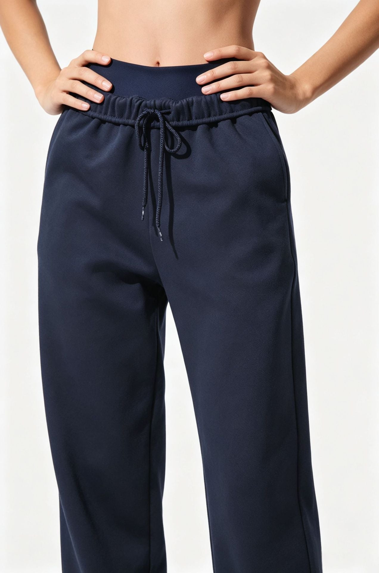Women Autumn Sweatpants Sports Pants Loose Casual Sweatpants Women Windproof Warm Straight-Leg Trousers