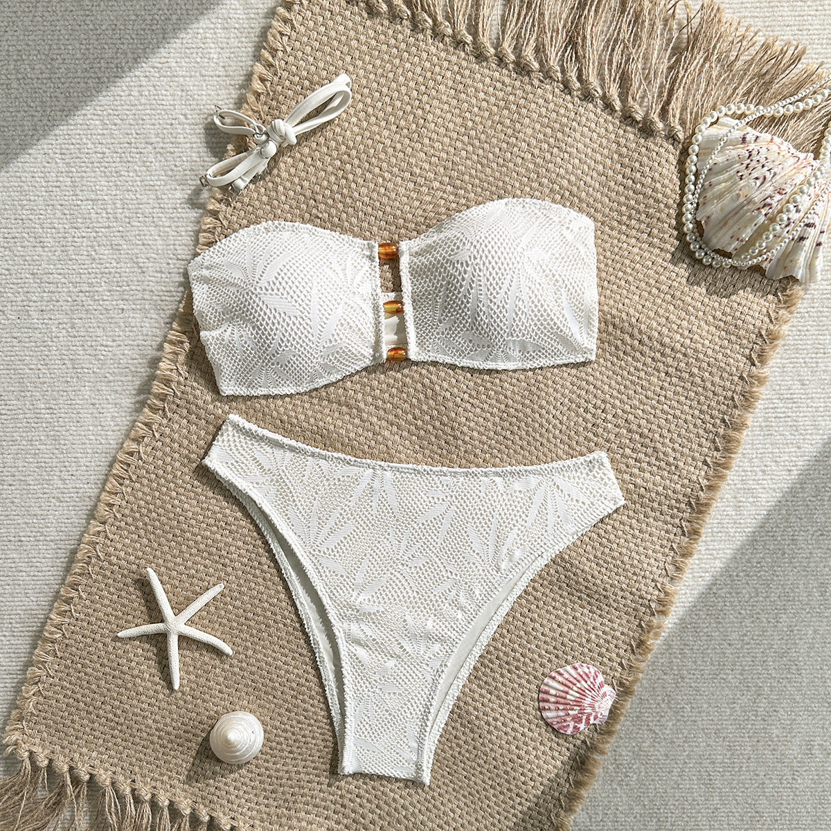 Wipe Sexy High Waist Chest Vacation Split Swimwear Bikini