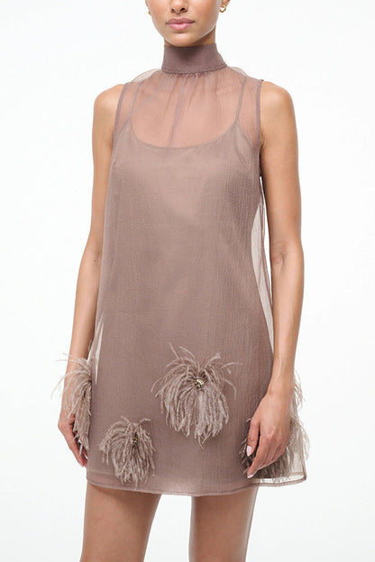 Spring Autumn Lace up Sleeveless Dress Party Casual Zipper Women Dress