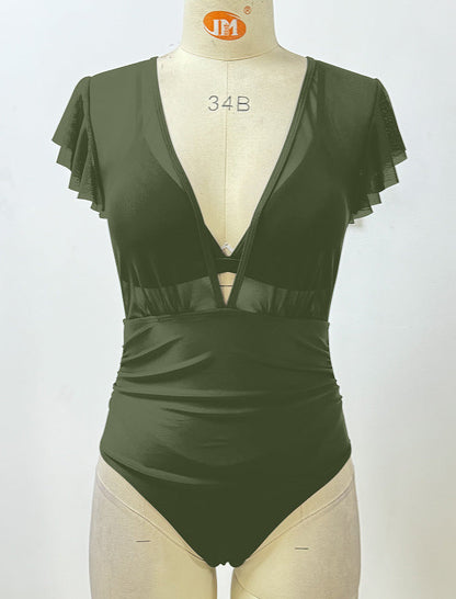 Swimwear Women Split Sexy Triangle Bikini Bikini One Piece Swimsuit Three Piece Sets