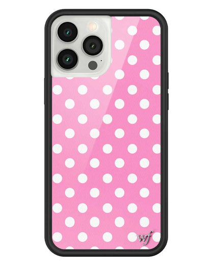 Polka Dot | Pink and White iPhone Case