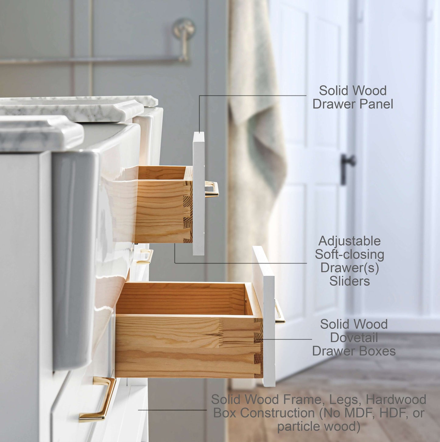 Hayley 60" Bath Vanity Set