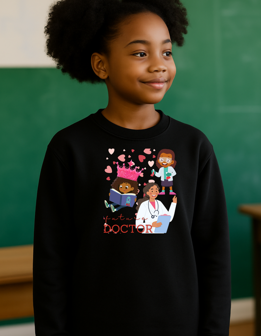 Youth Future Doctor Crewneck Sweater- Female