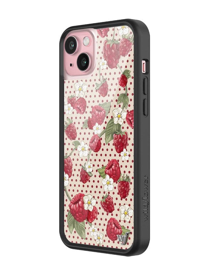 Raspberry Polka Dot iPhone Case