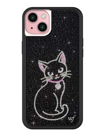 Rhinestone | Black Cat iPhone Case