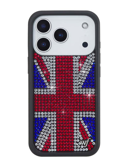 Rhinestone Union Jack iPhone Case