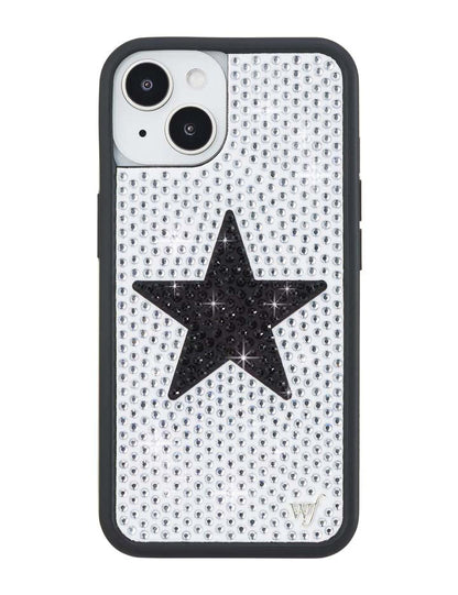 Rhinestone Star| White and Black iPhone Case
