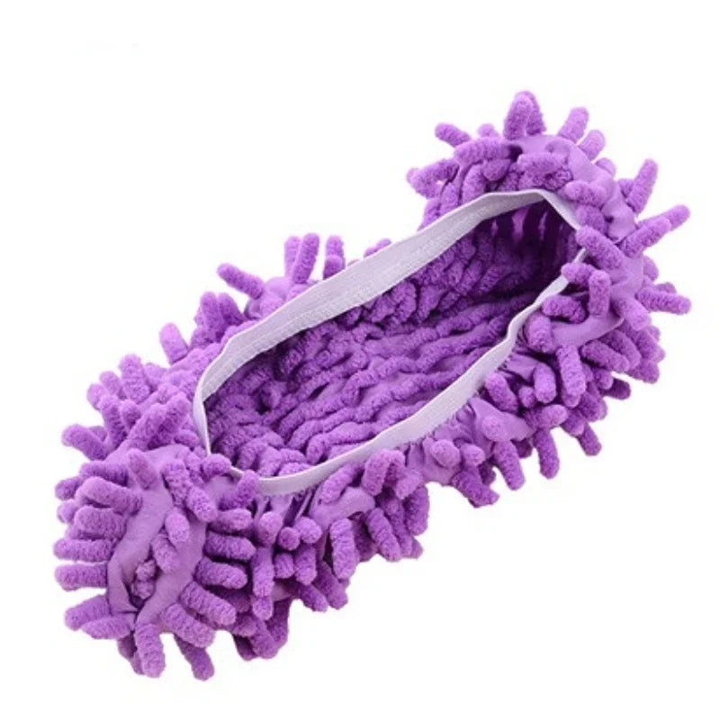 1PC Multifunction Floor Dust Cleaning Slippers Shoes  Cloth Lazy Mopping Shoes Home Floor Washable Cleaning Microfiber Cloth