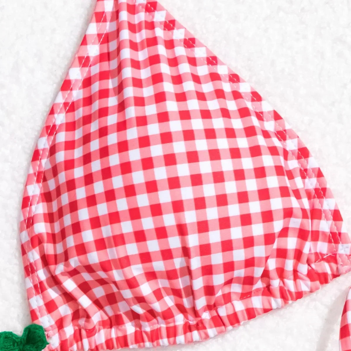 Sexy Micro Bikini 2024 Woman Swimsuit Red Gingham Swimwear Women String Thong Bikinis Set Female Bathing Suit Beach Wear Biquini