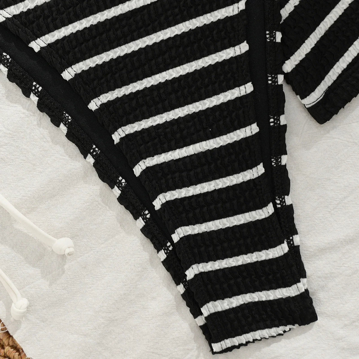Sexy Striped Bikini 2025 Women Swimsuit Three Pieces Swimwear Female Thong Bikinis Set Swimming Bathing Suits Shorts Biquini