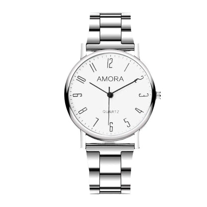 Fashion Fully Automatic Men Watches Casual Steel Band Male Sports Quartz Watch Clock Relogio Masculino Reloj Hombre