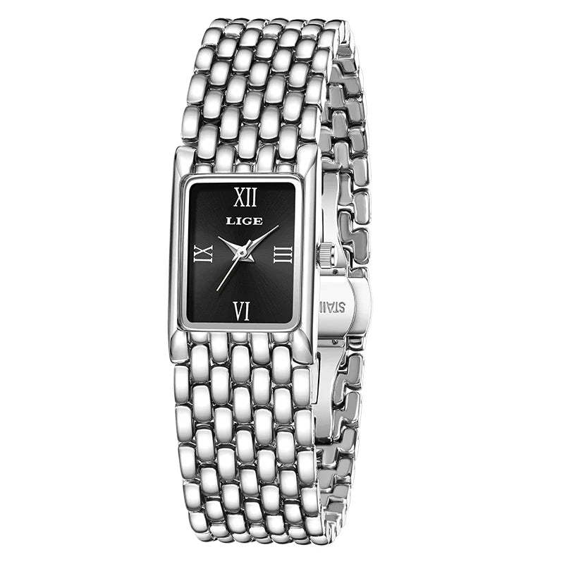 Women's Rectangular Roman Dial Bracelet Watch