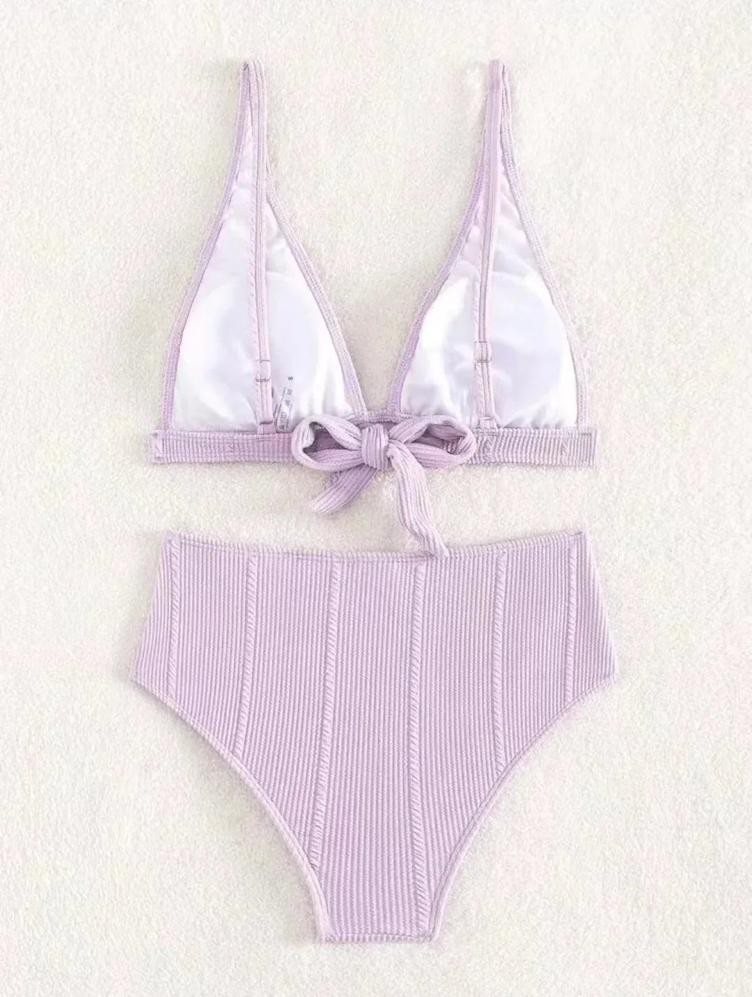 Sexy High Waisted Bikini 2025 Women Swimsuit Two Piece Swimwear Female White Bikinis SetSwim Bathing Suits Brazilian Biquini