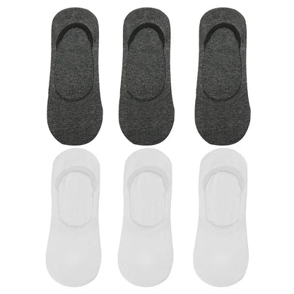 6-Pack Bamboo Invisible Low-Cut Socks | Breathable Boat Socks