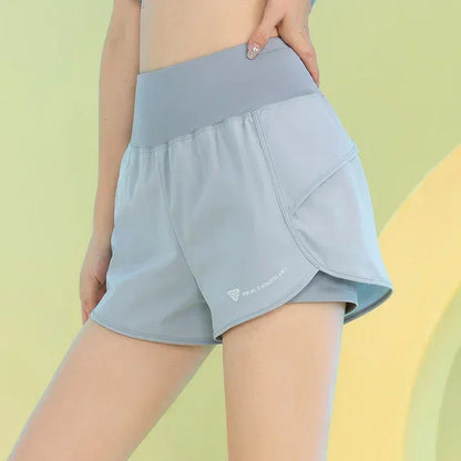 PHIGEER Yoga Shorts for Women Lightweight Gym Cycling Workout Shorts with Pocket Breathable Running Sweatpants Athletic Clothes