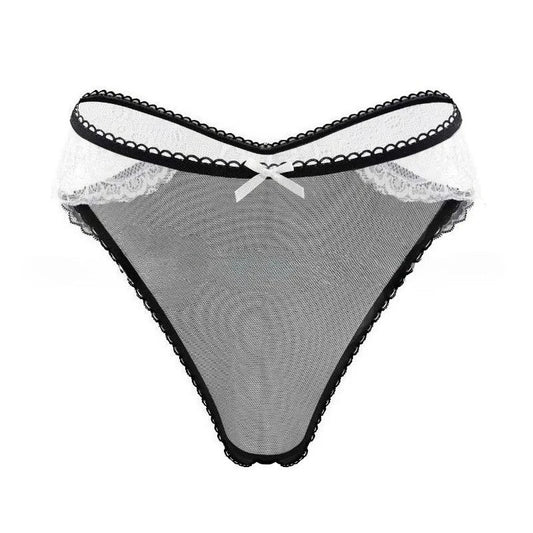 1PCS Sexy Lace Bow Lady Briefs Floral Patchwork Panties Breathable Female Underpants Elegant Lingerie Women Panties Underwear