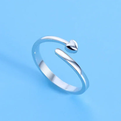 Hot 925 Sterling Silver Ring AAA Zircon Adjustable Simplicity Fashion Exquisite Women Jewelry Accessories Wedding Party Gift