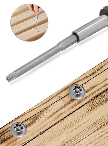 50-75-100mm Hollow Plum Blossom Extended S2 Screwdriver Set with Hexagonal Handle Screwdriver Bit Screwdriver Tool