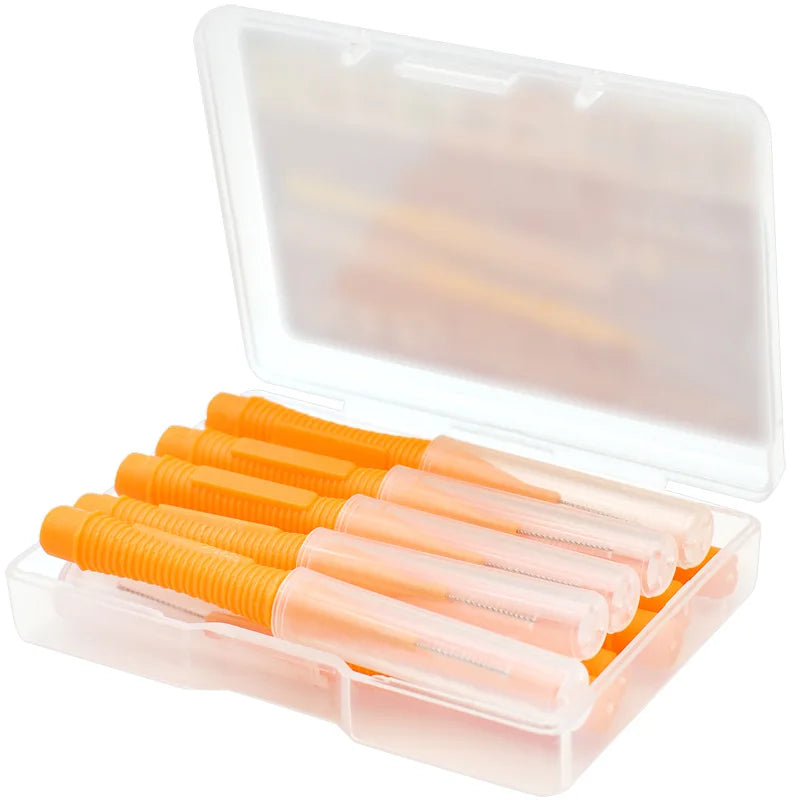 Oral Care Push-Pull Interdental Brushes Orthodontic Wire Toothbrush Imported Caliber 0.4-1.0mm 10pcs/box Brushes