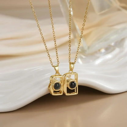 LATS New Stainless Steel Magnetic Sun Moon Couple Necklace Fashion Chain for Men and Women Good Friend Gifts Trend Jewelry