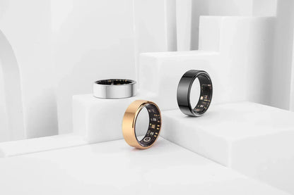 2024 COLMI R02 Smart Ring with Charging Case for Men Women, Battery Life, 39 Days, Health Monitor, 5ATM Waterproof