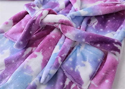 Children Bath Robes Flannel Winter Kids Sleepwear Robe Infant Pijamas Nightgown For Boys Girls Pajamas 1-11 Years Baby Clothes