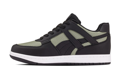 CALTO - S2533 - 2.2 Inches Taller (Black/Green) - Contemporary Casual Sneaker