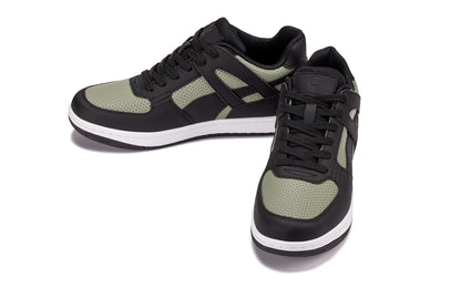 CALTO - S2533 - 2.2 Inches Taller (Black/Green) - Contemporary Casual Sneaker