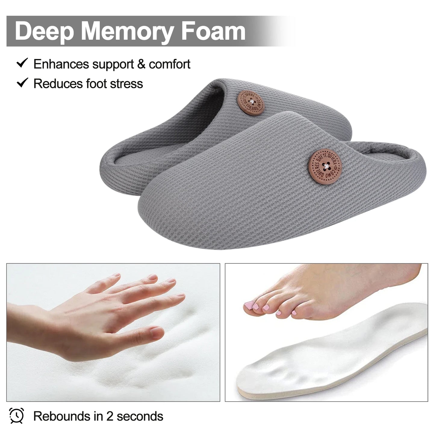 Kidmi Men Slippers Winter Indoor Men Slippers Classic Men Flat Slippers Soft Antiskid House Slippers Casual Bedroom Slippers
