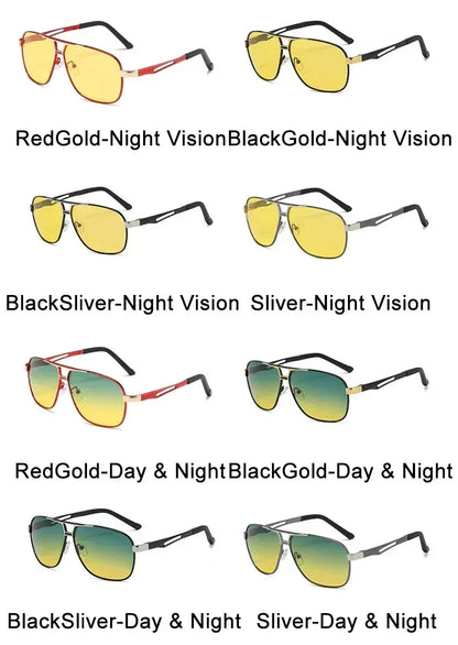 2024 UV400 Polarized Sunglasses Men Women Outdoor Discoloration Eyewear Men Trendy Photochromic Night Vision Sun Glasses