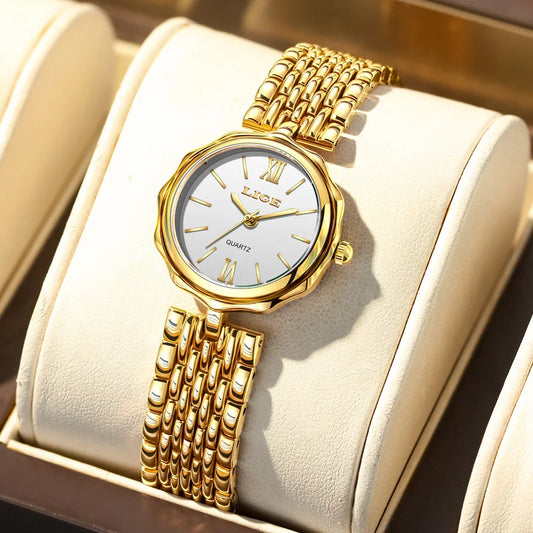 Women's Roman Dial Link Bracelet Quartz Watch