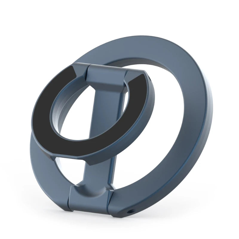 For Double-Sided Magnetic Phone Ring Holder for MagSafe Kickstand Magnet Grip for iPhone 16 15 14 For Huawei Xiaomi Stand Holder