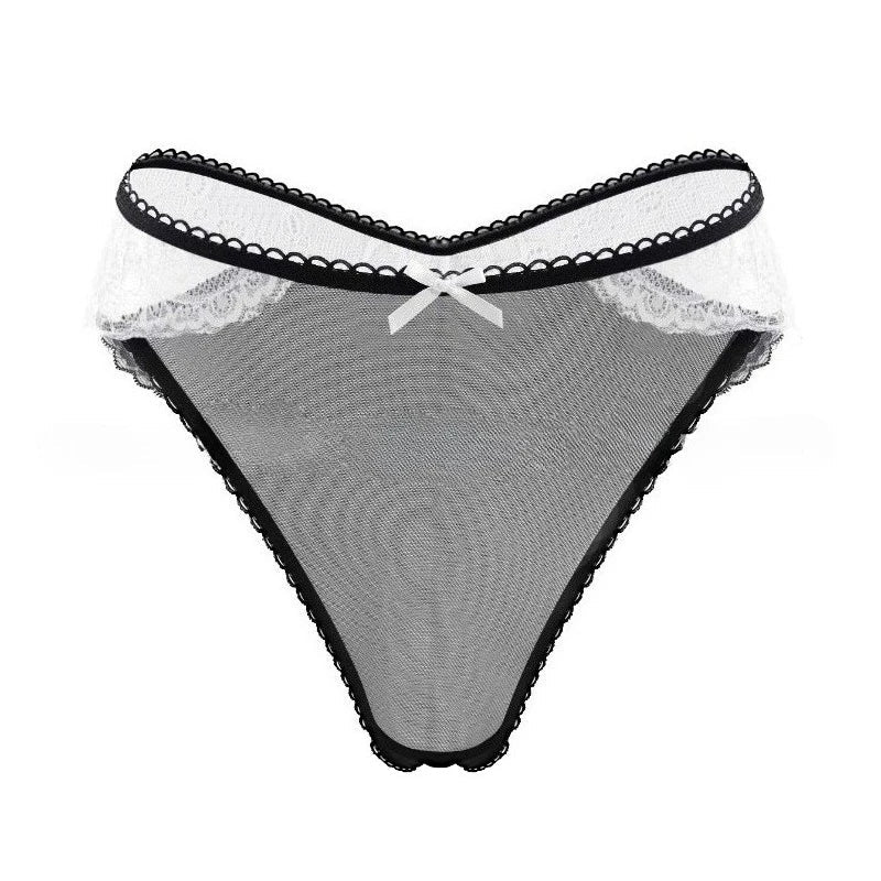 1PCS Sexy Lace Bow Lady Briefs Floral Patchwork Panties Breathable Female Underpants Elegant Lingerie Women Panties Underwear