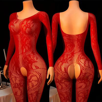 SeeThrough Fishnet Babydolls Erotic Crotchless Temptation Adult Sexy Lingerie Teddy Bodystockings Sex Bondage Bodysuit Pantyhose