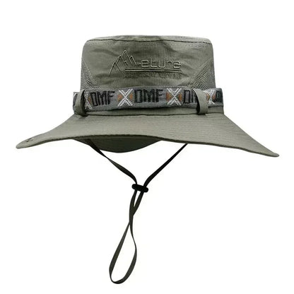 Hat Men's Outdoor Fishing Fisherman Hat Men's Large-brimmed Sun Hat Summer Sun Hat Youth Foldable Fishing Hat
