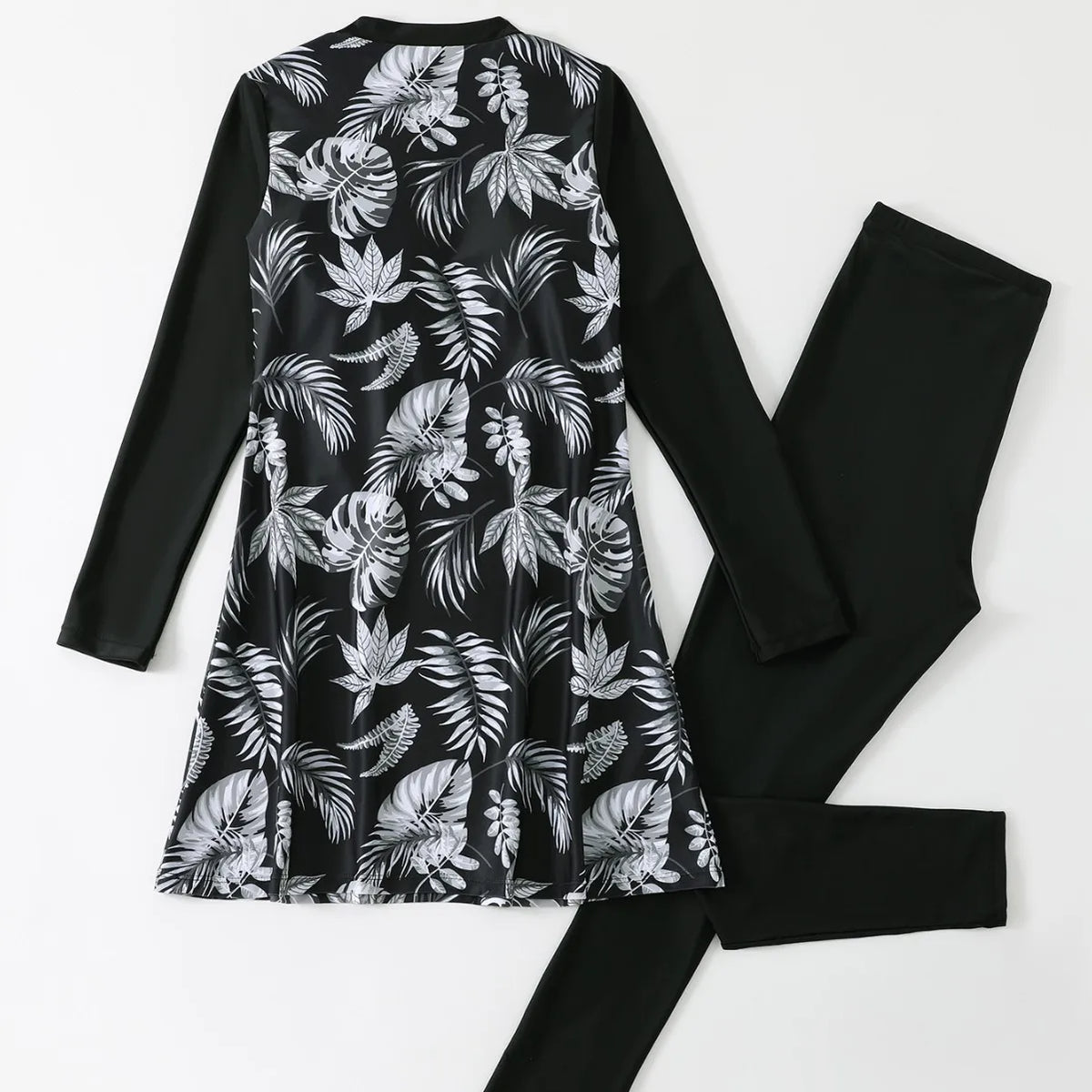 Print Muslim Modest Swimwear Women Swimsuit Burkini Sets Full Cover Islamic Long Sleeve Swimming Suit For Woman Bathing Suits