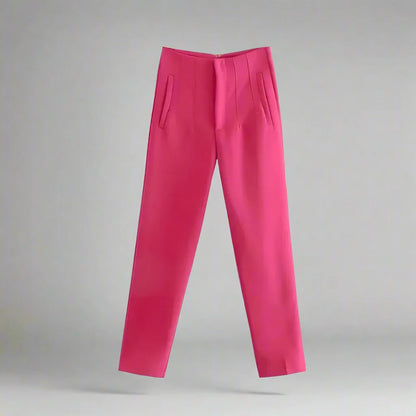 Women’s High Waist Slim Trousers