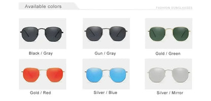 KINGSEVEN Fashion Women Polygon Sunglasses Men Polarized UV400 Sunscreen Round Thin Frame Glassses Luxury Causal Driving Eyewear