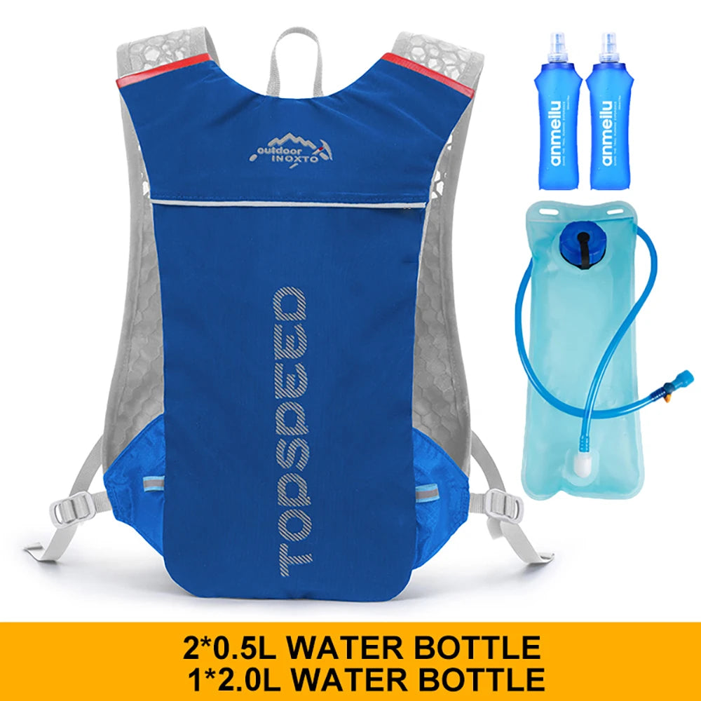 Outdoor Trail Running 5L Ultralight Backpack Hydration Jogging Vest Men Breathable Marathon Bicycle Bag Fitness Running Bag