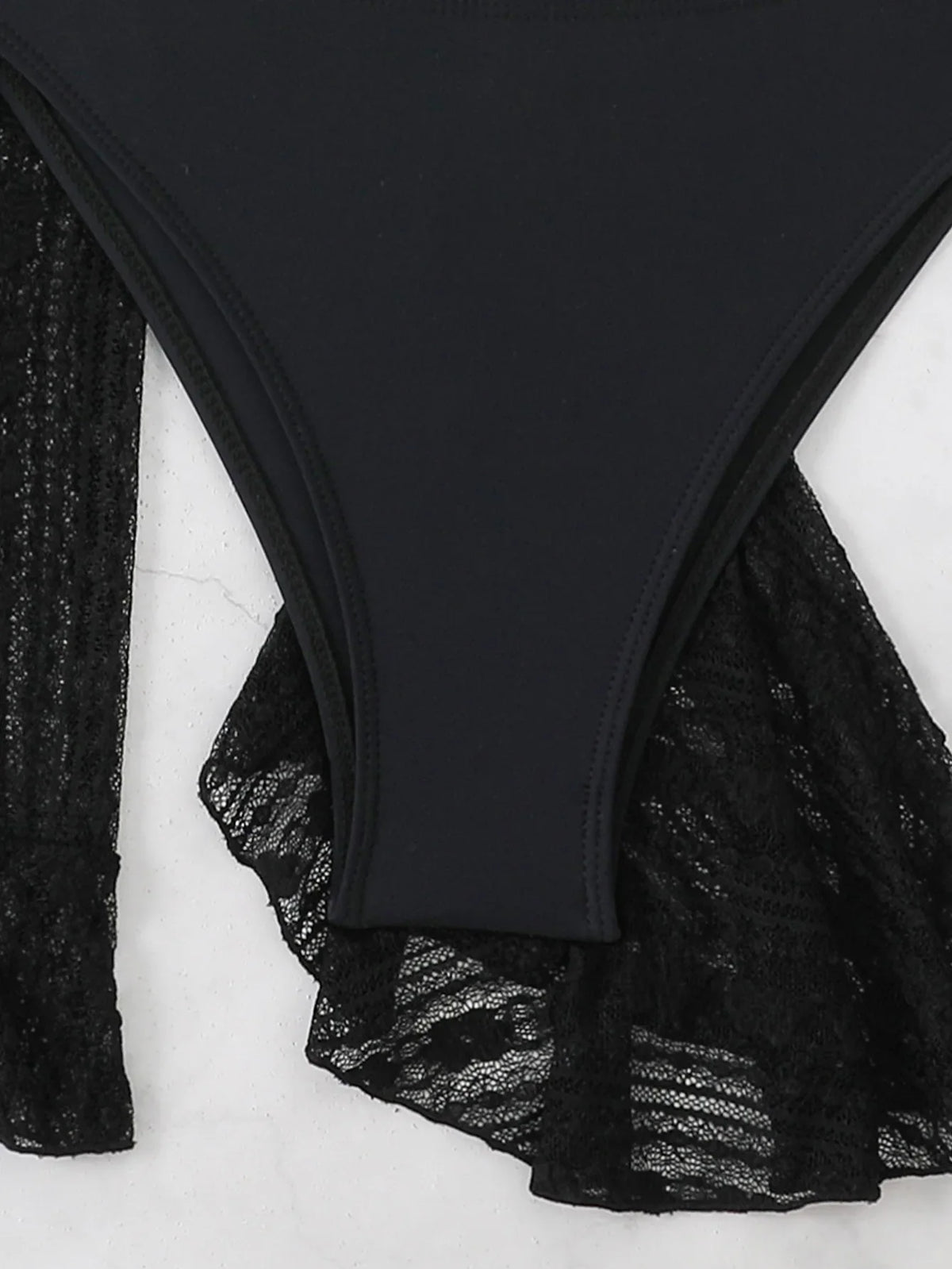 2025 4 Pieces Swimsuit with Skirt Female Swimwear Long-sleeved Cover Up Thong Bikinis Set Bather Swimming Beachwear Bathing Suit