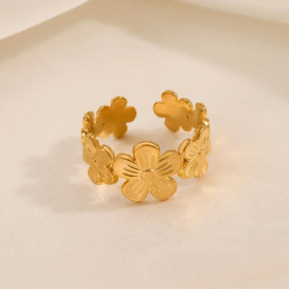 Vintage White Enamel Metal Irregular Shape Geometric Open Adjustable Ring for Women Girl Jewelry Birthday Gifts Anillo Hombre