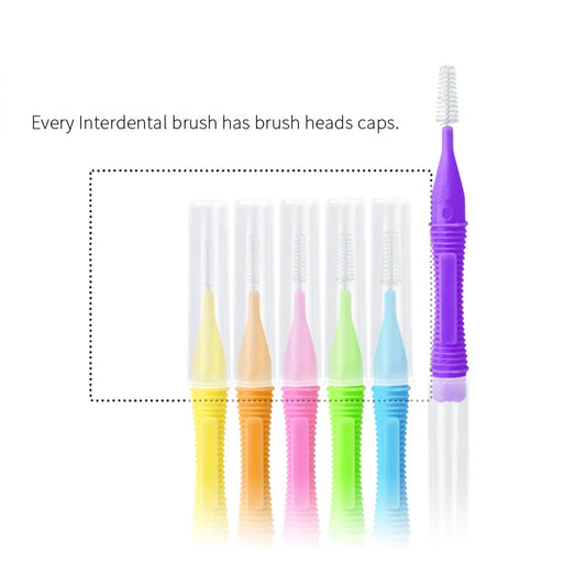 Oral Care Push-Pull Interdental Brushes Orthodontic Wire Toothbrush Imported Caliber 0.4-1.0mm 10pcs/box Brushes