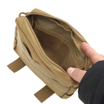 Double Layer EDC Pack Men Tactical Molle Waist Belt Oxford Hip Pouch Fanny Pack Camping Hunting Accessories Utility Bag