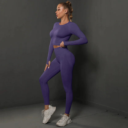 Women's Seamless Long Sleeve Yoga Top