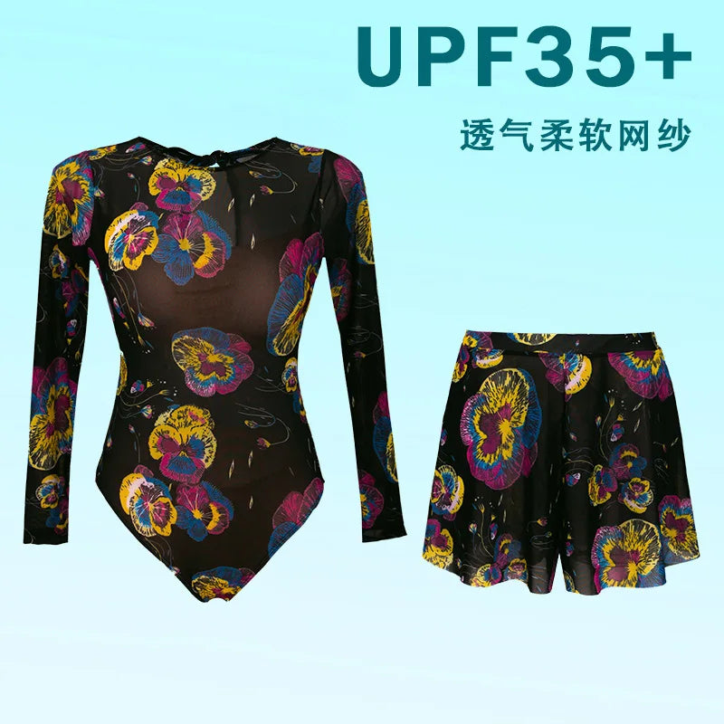 New Long Sleeve One Piece Swimsuit 2026 Sexy Swimwear Women Surf Swim Suit Push Up Bathing Suit Beachwear Monokini Bath Suits