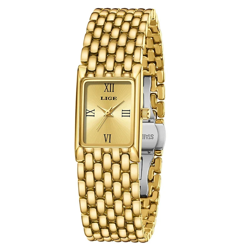 Women's Rectangular Roman Dial Bracelet Watch