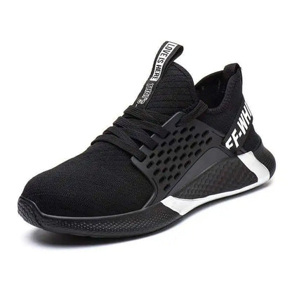 Summer Work Shoes Steel Toe Anti-smash Protection Boots Breathable Lightweight Sneaker Indestructible Safety Shoes