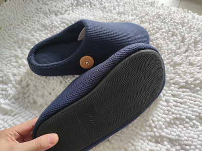 Kidmi Men Slippers Winter Indoor Men Slippers Classic Men Flat Slippers Soft Antiskid House Slippers Casual Bedroom Slippers